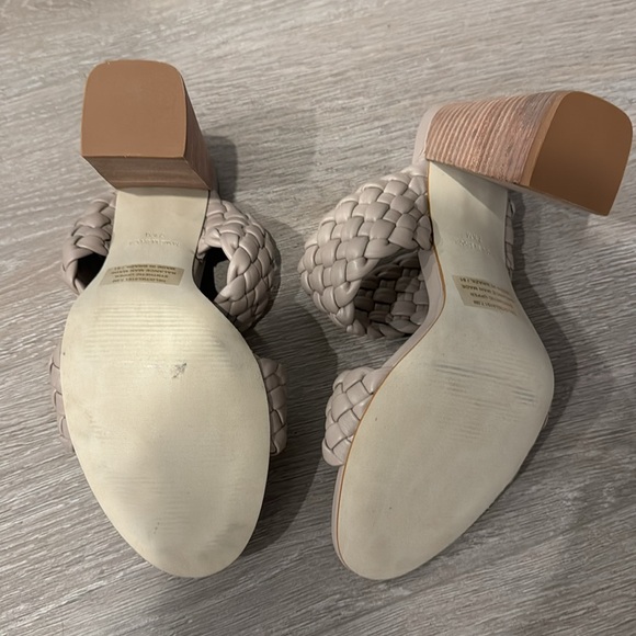 Steve Madden tiello braided heel -nude taupe size 7.5 - Picture 5 of 6